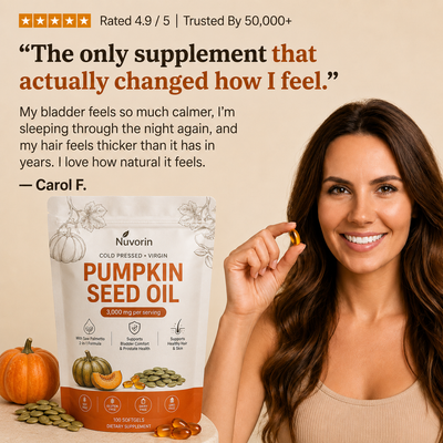 Nuvorin Pumpkin Seed Oil Softgels