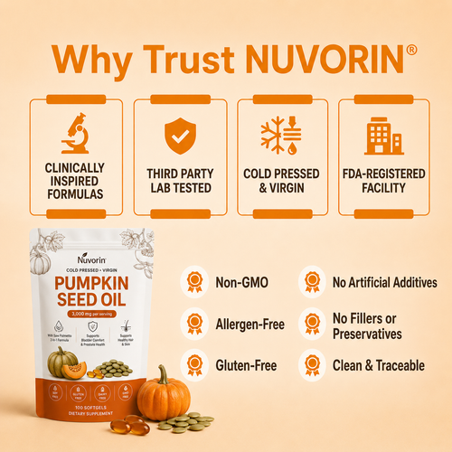 Nuvorin Pumpkin Seed Oil Softgels